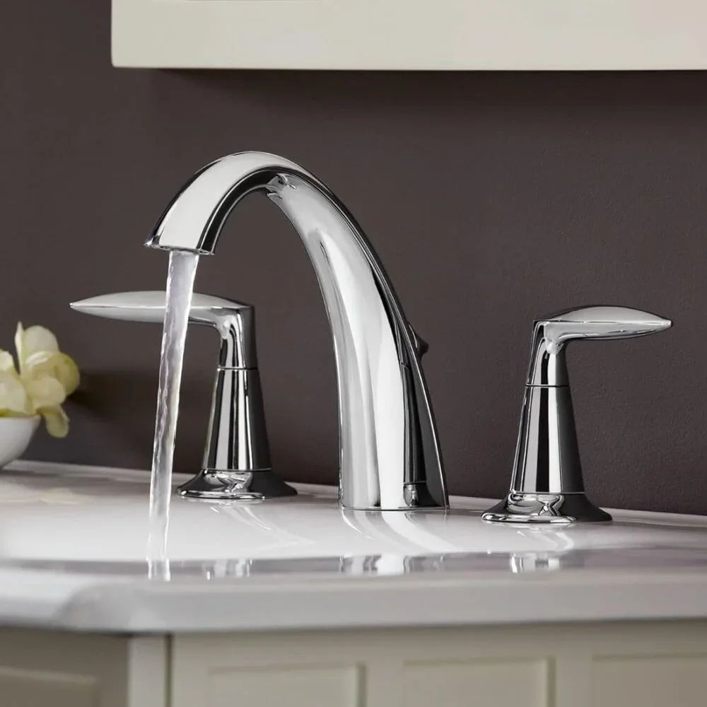 KOHLER Bathroom Sink Faucet Alteo 2-Handle Polishe Chrome 45102-4-CP Metal Drain
